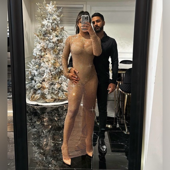 Swarovski x skims maxi dress 🤎 NIB - Picture 12 of 12